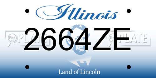 2664ZE Illinois License Plate