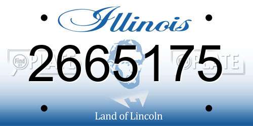 2665175 Illinois License Plate