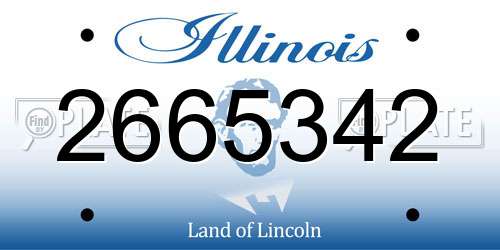 2665342 Illinois License Plate