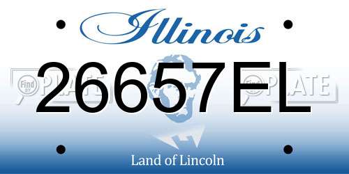 26657EL Illinois License Plate