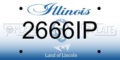 2666IP Illinois License Plate
