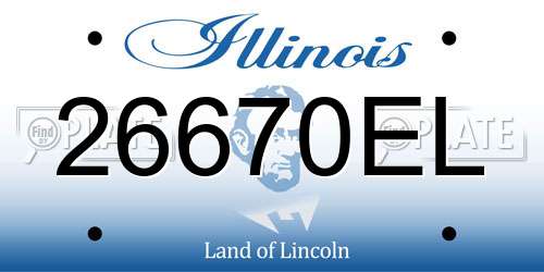26670EL Illinois License Plate