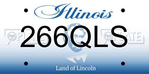 266QLS Illinois License Plate