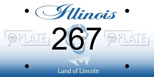 267 Illinois License Plate