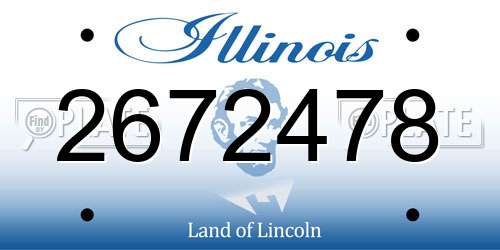 2672478 Illinois License Plate