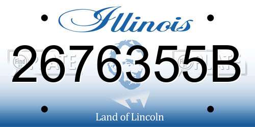 2676355B Illinois License Plate