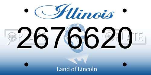 2676620 Illinois License Plate