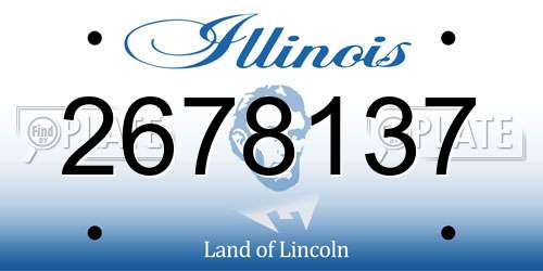 2678137 Illinois License Plate