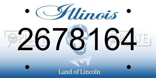 2678164 Illinois License Plate