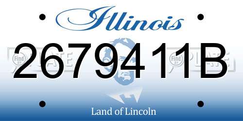 2679411B Illinois License Plate