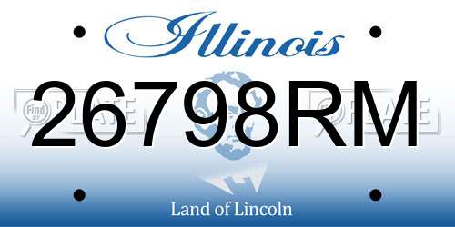 26798RM Illinois License Plate