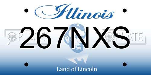 267NXS Illinois License Plate