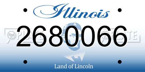 2680066 Illinois License Plate