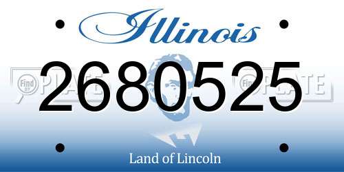 2680525 Illinois License Plate