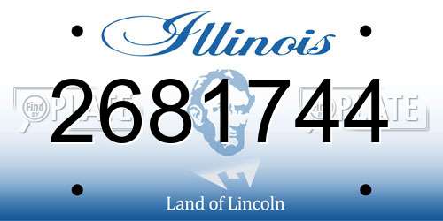 2681744 Illinois License Plate