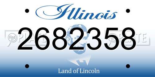 2682358 Illinois License Plate