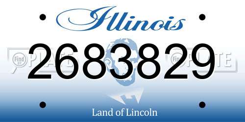 2683829 Illinois License Plate