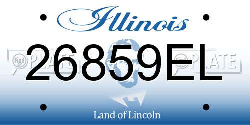 26859EL Illinois License Plate