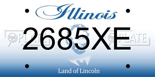2685XE Illinois License Plate