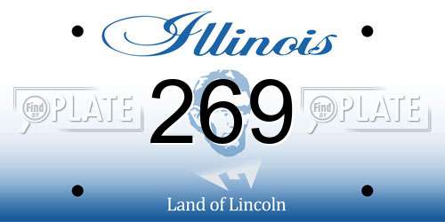 269 Illinois License Plate