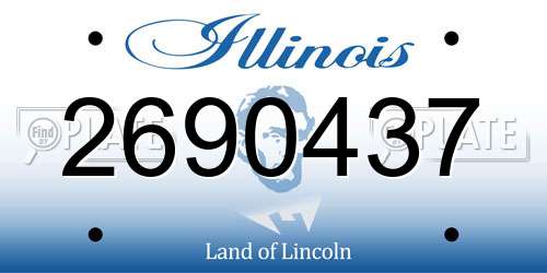 2690437 Illinois License Plate
