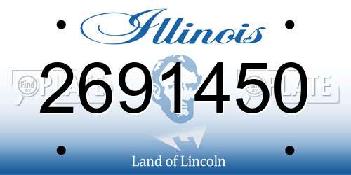 2691450 Illinois License Plate
