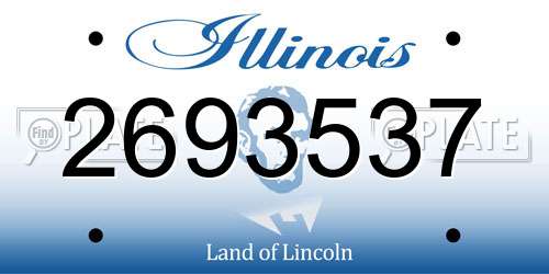 2693537 Illinois License Plate