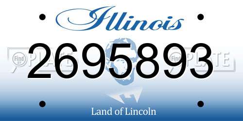 2695893 Illinois License Plate