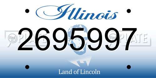 2695997 Illinois License Plate