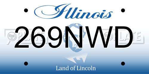 269NWD Illinois License Plate