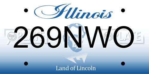 269NWO Illinois License Plate
