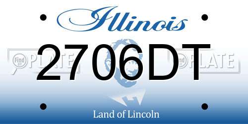 2706DT Illinois License Plate