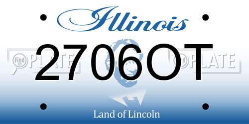 2706OT Illinois License Plate