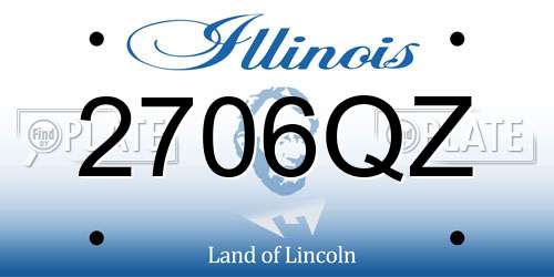 2706QZ Illinois License Plate