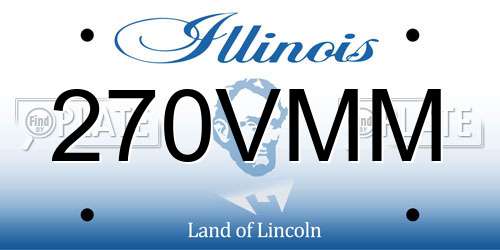 270VMM Illinois License Plate