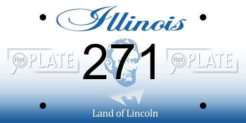 271 Illinois License Plate