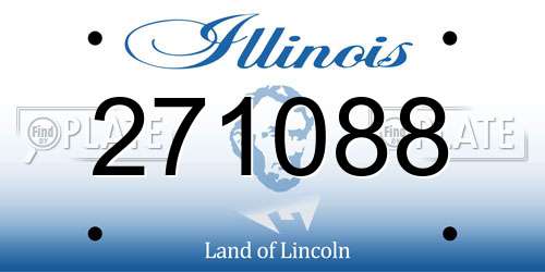 271088 Illinois License Plate