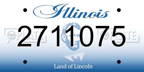 2711075 Illinois License Plate