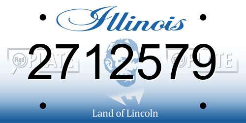 2712579 Illinois License Plate