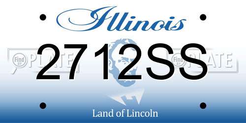 2712SS Illinois License Plate