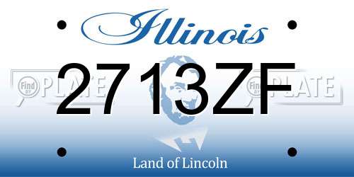 2713ZF Illinois License Plate