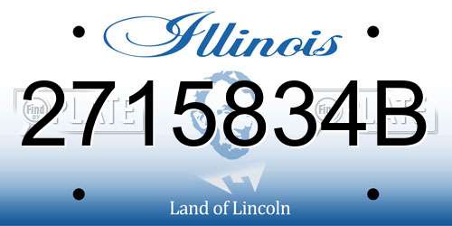 2715834B Illinois License Plate