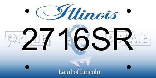 2716SR Illinois License Plate