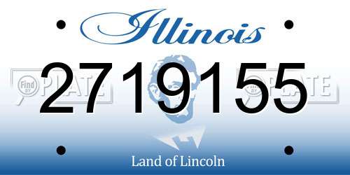 2719155 Illinois License Plate