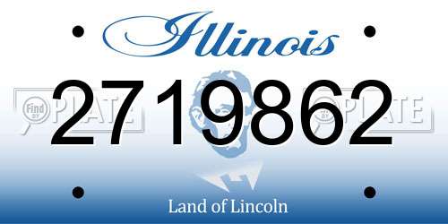 2719862 Illinois License Plate