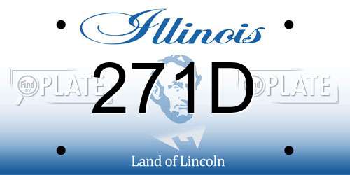 271D Illinois License Plate