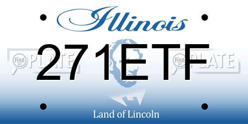 271ETF Illinois License Plate