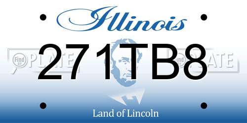 271TB8 Illinois License Plate