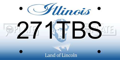 271TBS Illinois License Plate