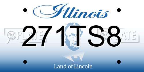 271TS8 Illinois License Plate